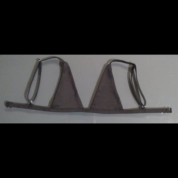 Black Open Chest Bikini Top - Picture 2 of 2